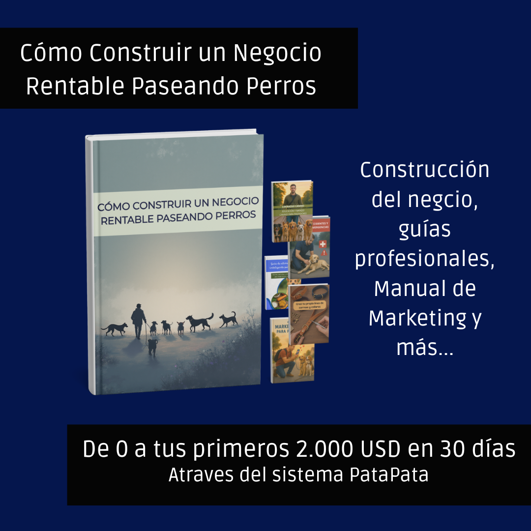 Cómo construir un negocio rentable paseando perros + 5 Bonos extras